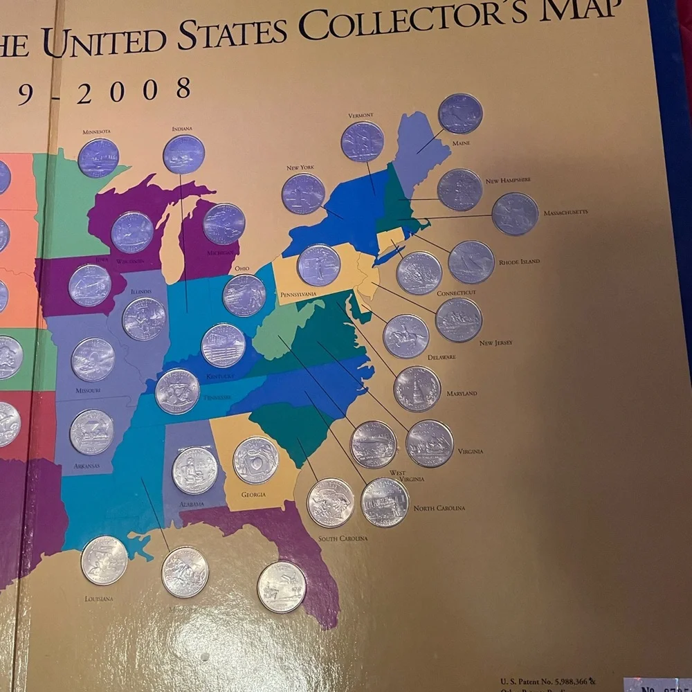 United States Quarters Collector's Map - Picture 3 of 5